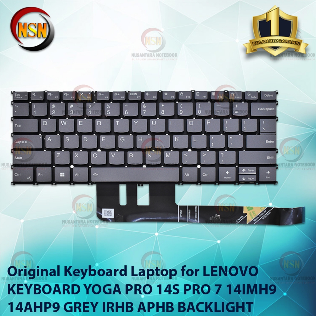 แป้นพิมพ์แล็ปท็อปสําหรับ YOGA PRO 14S PRO 7 14IMH9 14AHP9 สีเทา BACKLIGHT