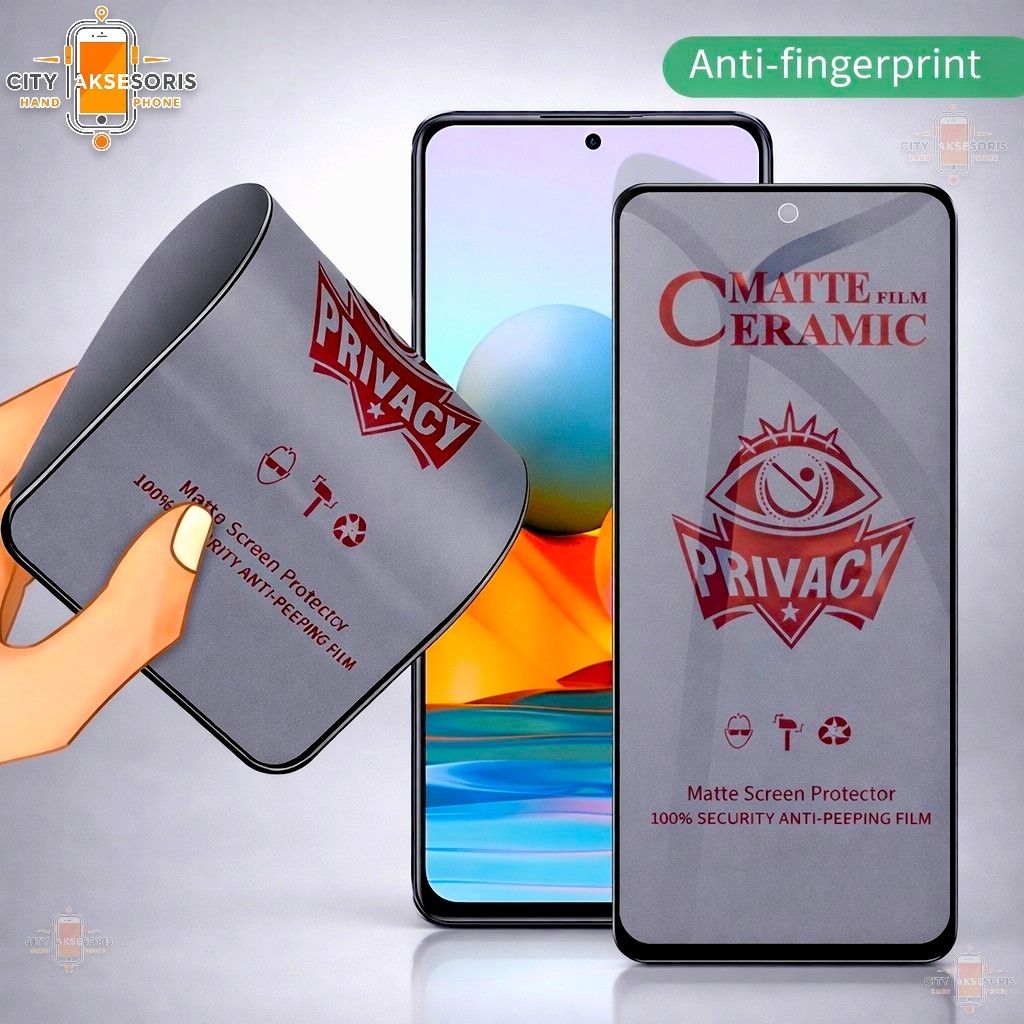 ป้องกันรอยขีดข่วน SPY CERAMIC Privacy ITEL P40 / Vision 1 Pro / 1+ / S23 / A49 กระจกนิรภัย Full Cera