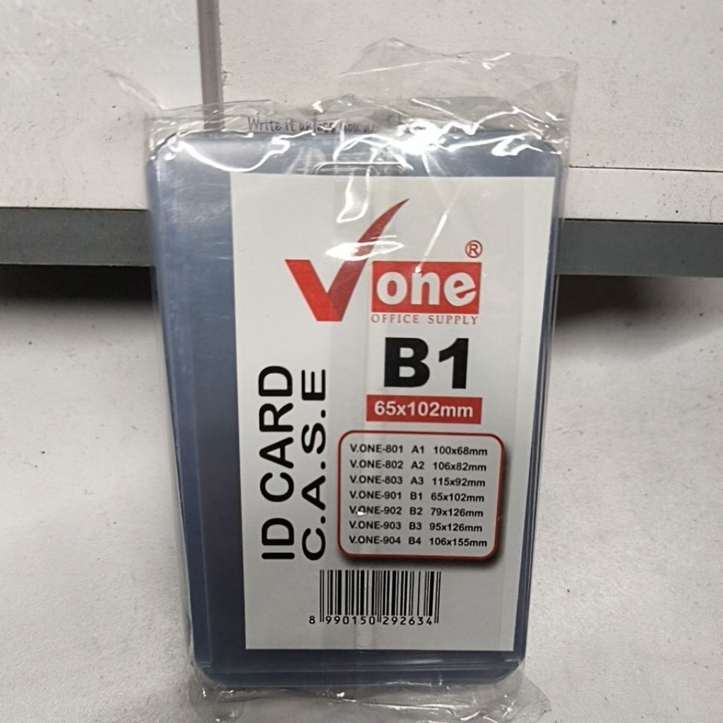 การ์ดไมก้าใส ID V ONE Size A 1.A2.A3 B1.บี2. B3 B4(20ชิ้น)