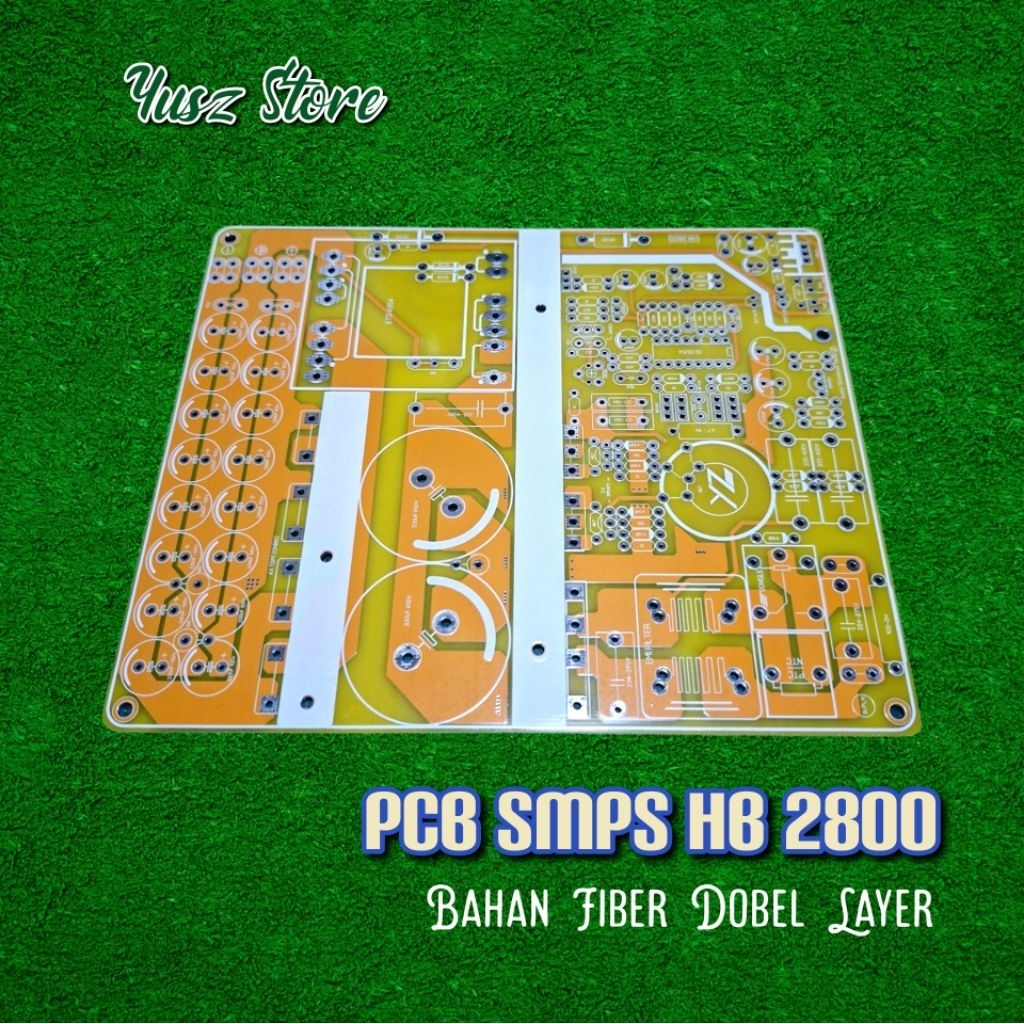 PCB smps HB 2800 วัสดุไฟเบอร์แก้ไข 100% แหล่งจ่ายไฟ SMPS Halfbridge สองชั้น