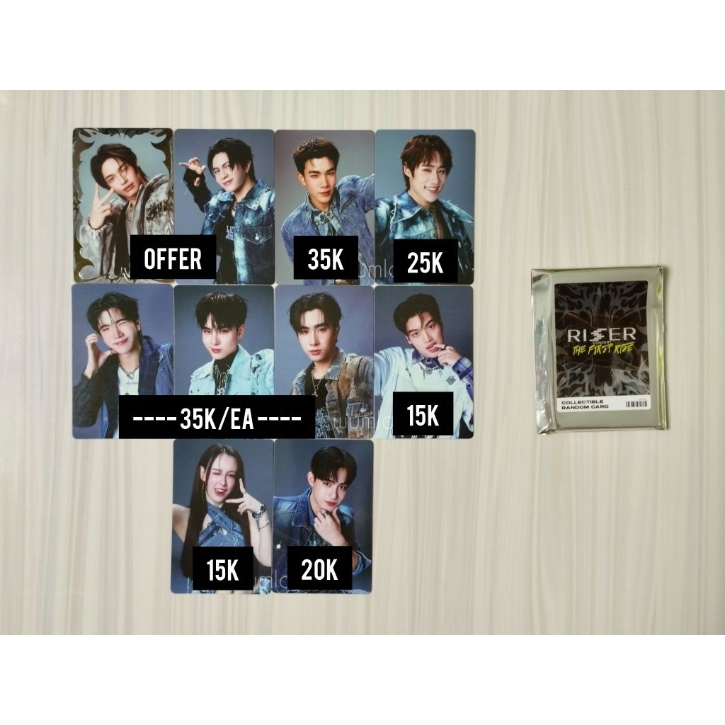 การ์ดสะสม CC Photocard PC Riser Concert Secret Win William Fourth Nut Keen Santa Perth Ashi Chari Ba