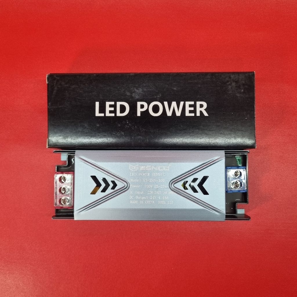 อะแดปเตอร์จ่ายไฟหม้อแปลงไฟฟ้า Slim Mesh 416A 24V DC 100W สวิทช์คุณภาพดี ESNCO
