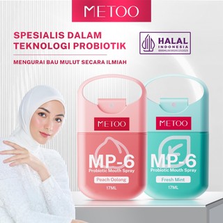 [smile bright]METOO MP-6 Probiotic Mouth Spray Pengharum Mulut Untuk Nafas Segar Mulut Fresh untuk Penghilang Bau Mulut Pewangi Mulut Long-lasting fragrance Improve bad breath Maintaining oral health
