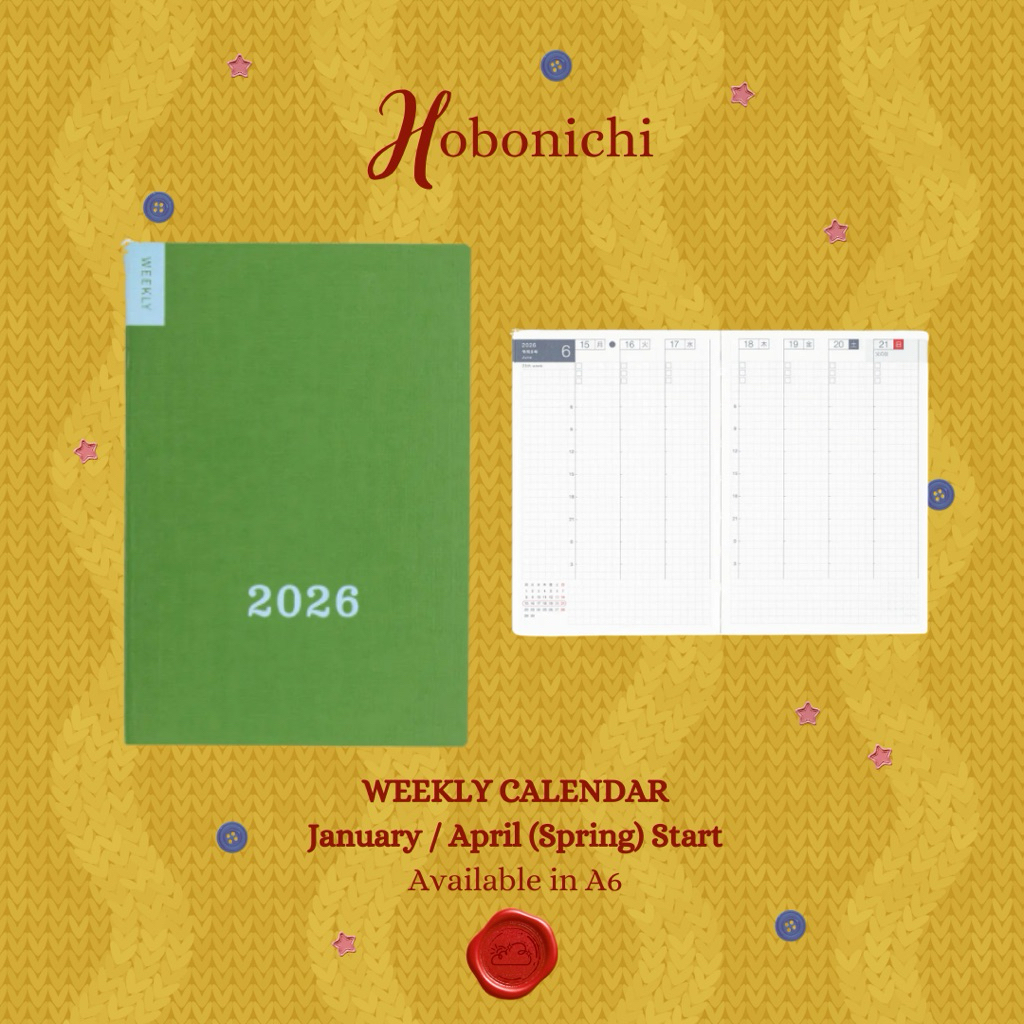 Hobonichi Weekly Calendar 2026 Planner A6
