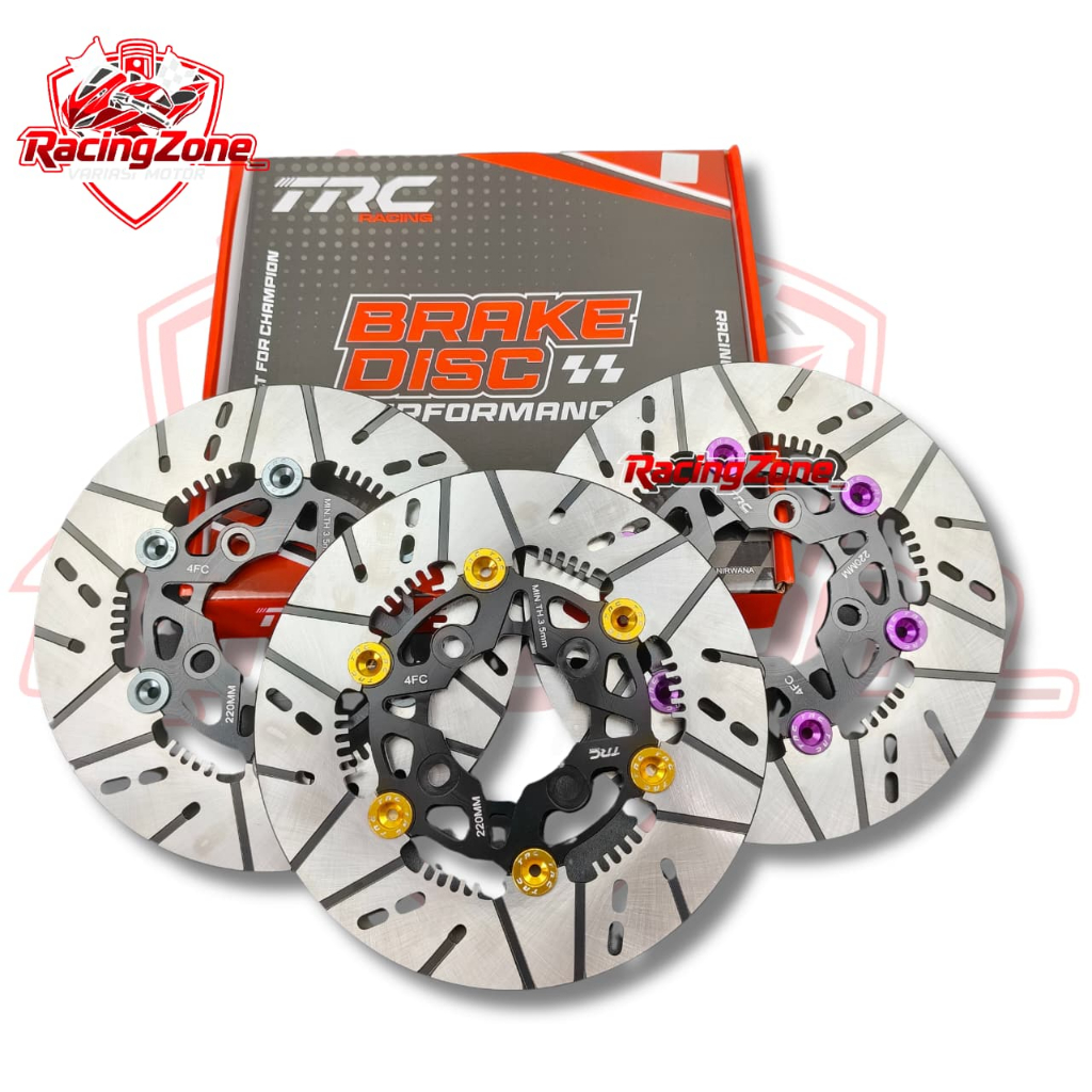 TRC Racing 220 มม.แผ่นดิสก์เบรคหน้าลอยสําหรับ Mio Beat Vario รถจักรยานยนต์อัตโนมัติ
