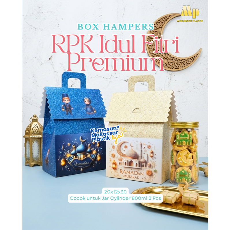 PREMIUM EID AL-FITR RPK BOX 1 C และ 2 C / EID AL-FITR HAMPERS BOX / HAMPERS BOX @10 LBR