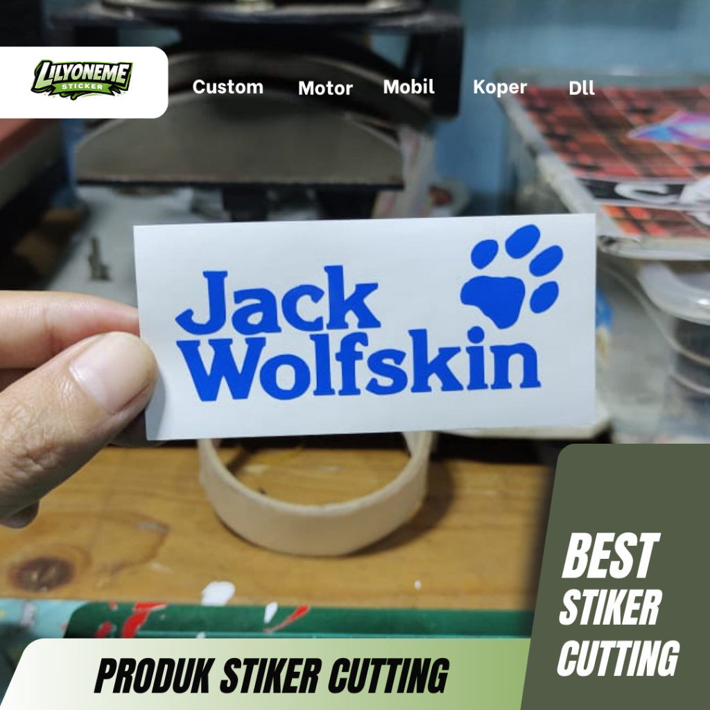 JACK WOLFSKIN WOLFSKIN JACK STICKERS | สติ๊กเกอร์ตัด | ชุดสูทแล็ปท็อปในรถยนต์แบบกําหนดเองสําหรับรถจั