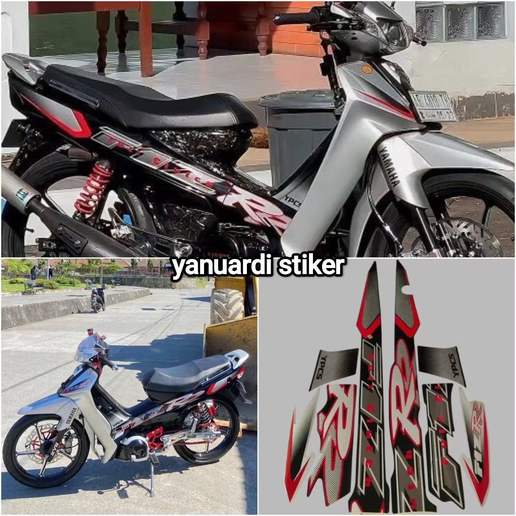 รายชื่อสติ๊กเกอร์ Striping yamaha fiz r 2001 2002 black silver fizr fis f1z