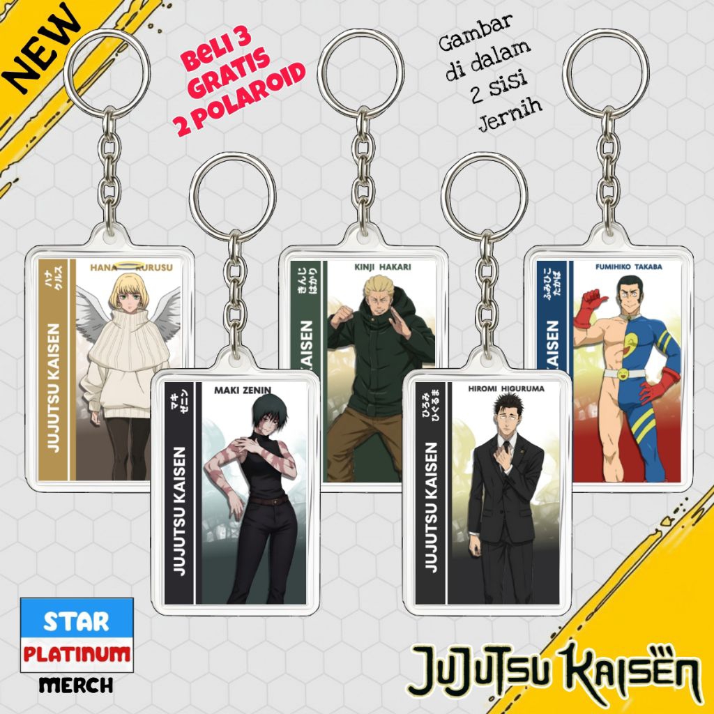 พวงกุญแจ GANTUNGAN Jujutsu Kaisen - พวงกุญแจ Jujutsu Kaisen - พวงกุญแจอนิเมะ - พวงกุญแจกระเป๋า Jujut