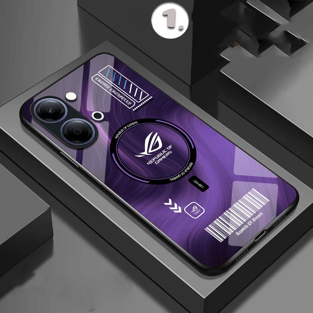 HP [FK-484] เคสโทรศัพท์กระจกเคลือบเงาสําหรับVivo Y05 Y05s V70 5g Y21d V60 Lite Y04s Y19s Pro V50 Lit