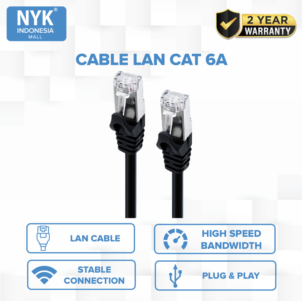 NYK CAT 6A FTP สาย LAN 10 เมตร