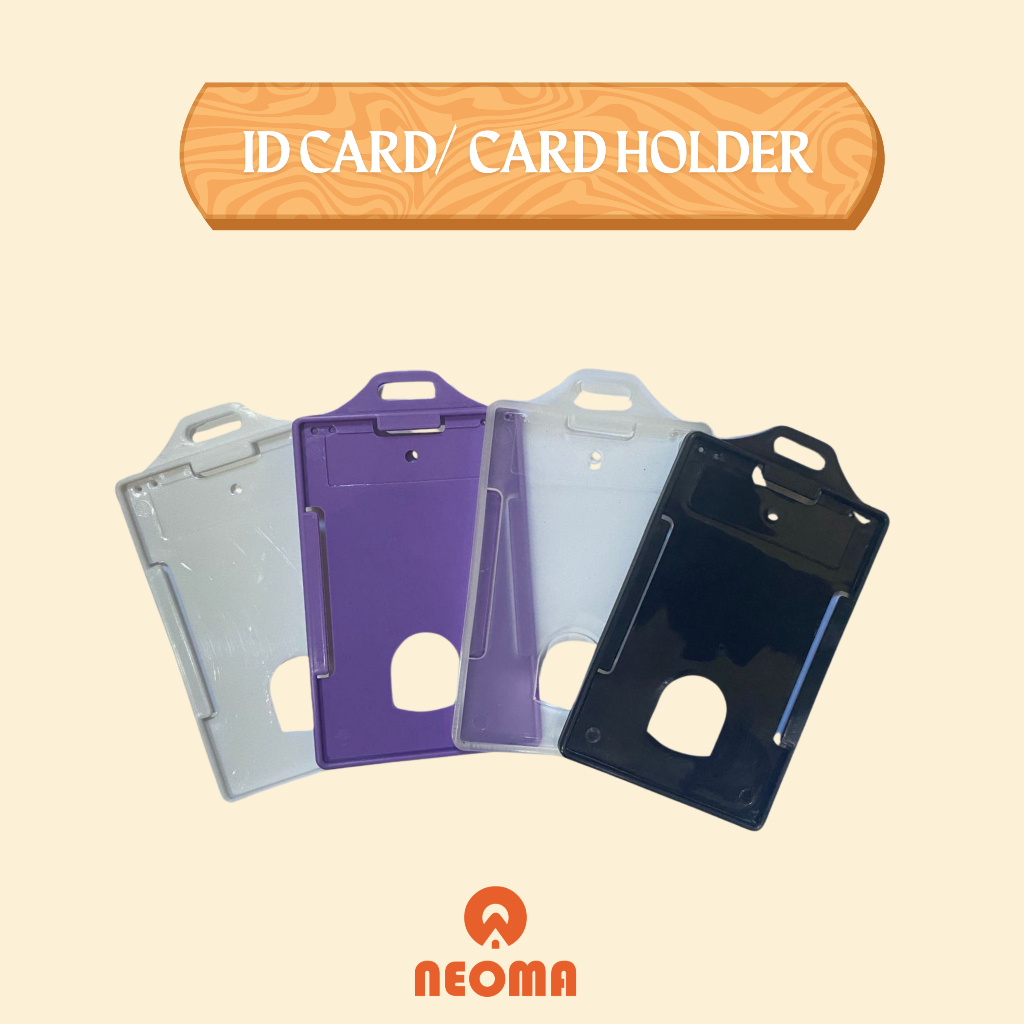 NEOMA PLASTINDO COLORFUL PLASTIC ID CARD FRAME หรือที่ใส่การ์ด