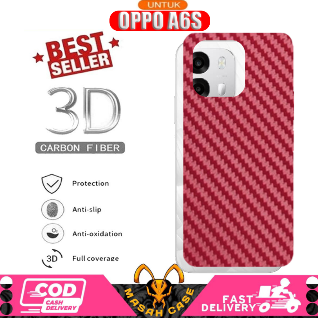 GARSKIN CARBON GOLD OPPO A6S A6S PRO SKIN PROTECTOR GOLD