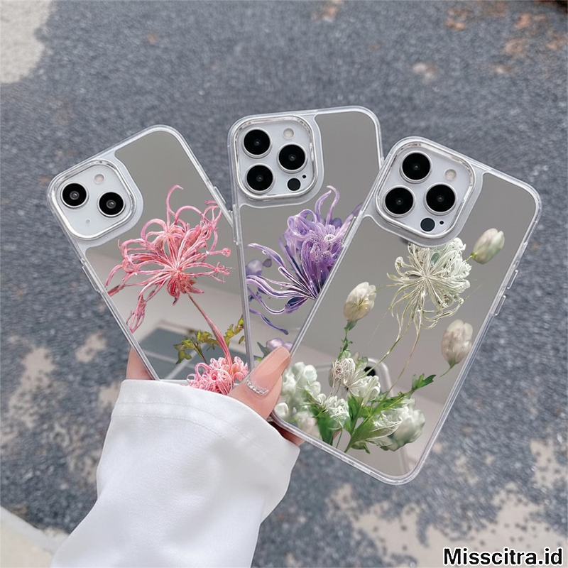 SOFTCASE CLEAR CASE MIRROR HEBE สําหรับ REALME 7i C11 C12 C15 C17 C20 C21Y C25 C25Y C30 C30S C33 C50