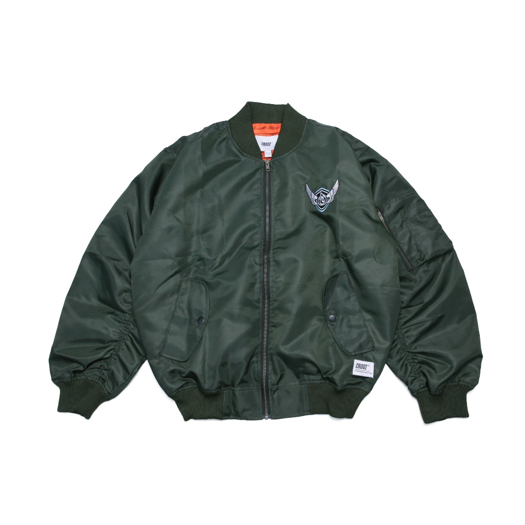 KAMIKAZE MA-1 BOMBER JACKET DARK OLIVE