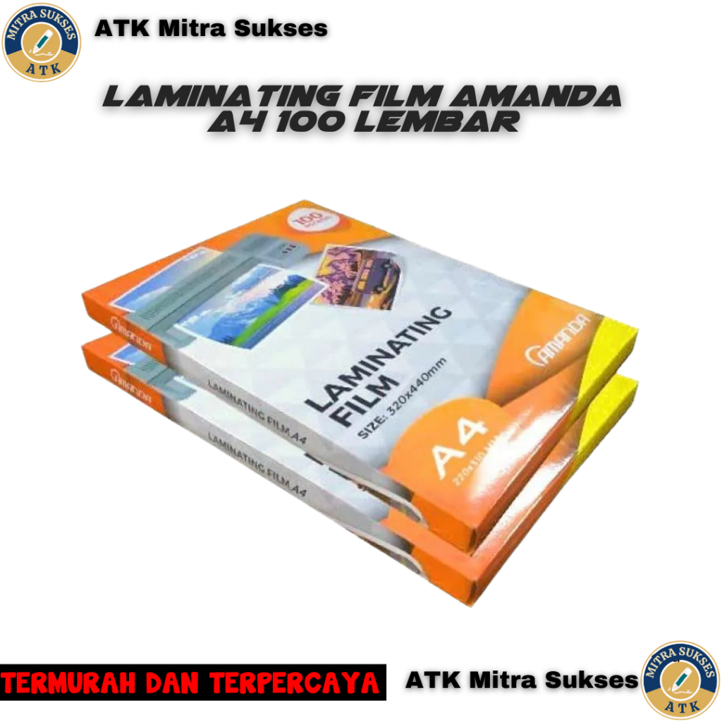 AMANDA Hot Laur Plastic A4/F4 100 แผ่น ใหม่ 320x440mm