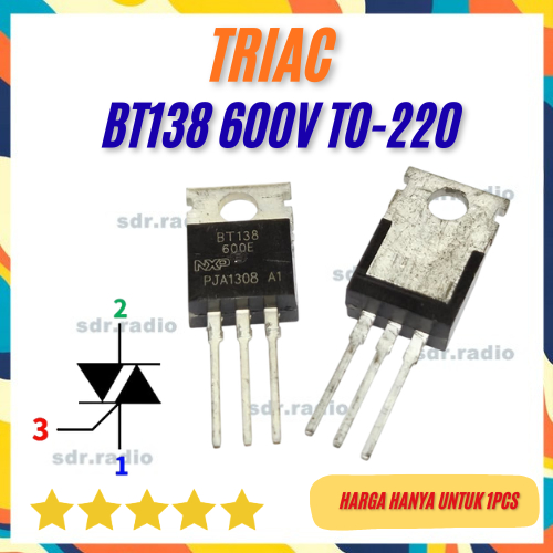 BT138 600V 12A TO-220 BT138-600 triac 12Ampere
