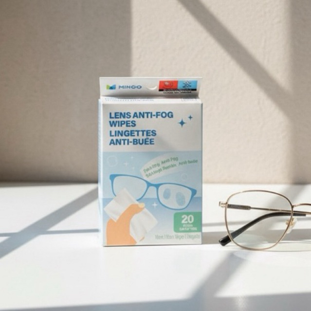 MINISO MINGO LENS ANTI FOG WIPES SACHET ANTI-BRYING TISSUE