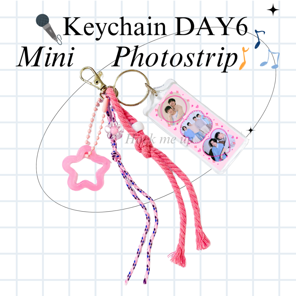 พวงกุญแจ day6 กระเป๋าพวงกุญแจ charmbag day6 || พวงกุญแจเคป๊อป Macrame day6