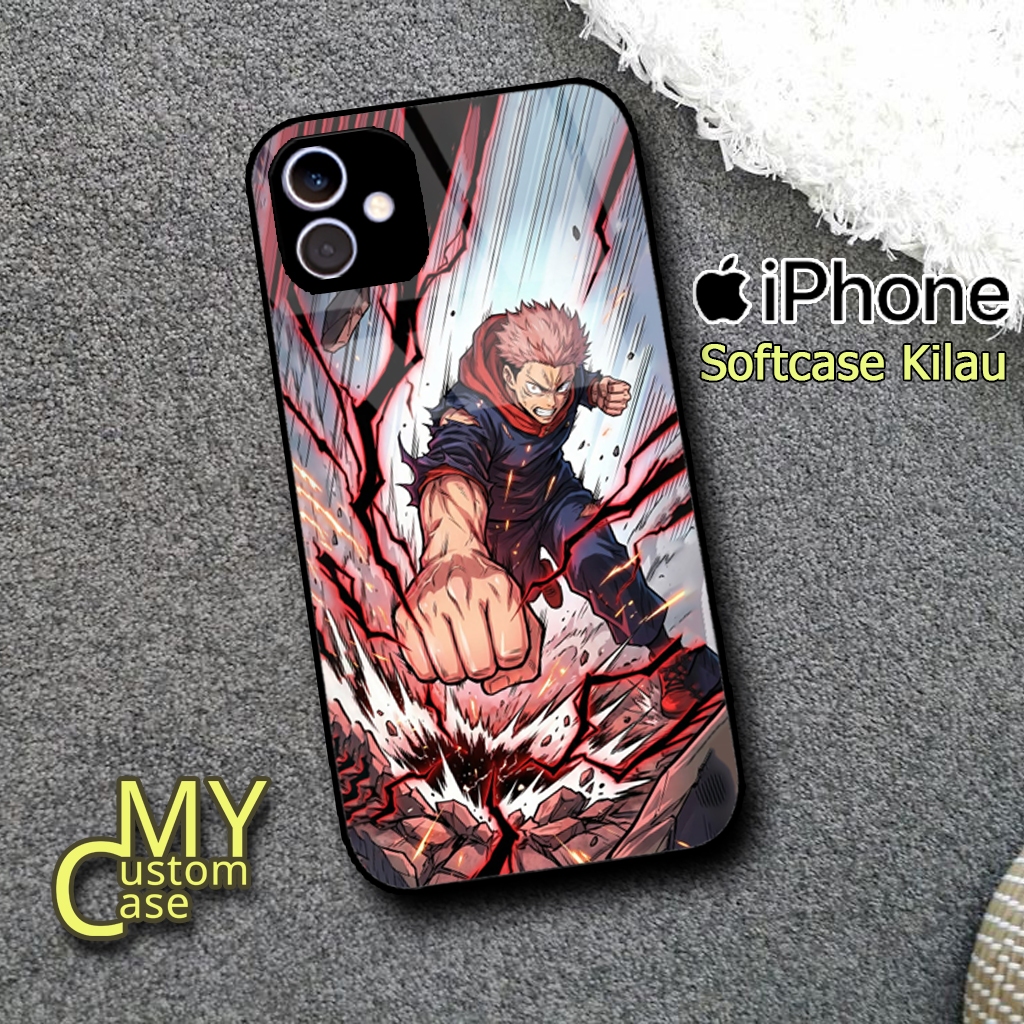 {MCC468} Glossy Softcase Iphone 11 12 13 14 15 Pro Max Mini X XR 6 7 8 เคส IP Premium Shiny Mirror A