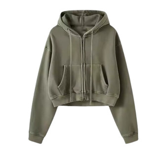 Jaket Hoodie zipper crop wanita premium sweater crope cewek polos terbaru bahan fleece tebal lembut adem gramasi 280gr topi Double Layer atasan cewek tangan panjang korean style model kekinian