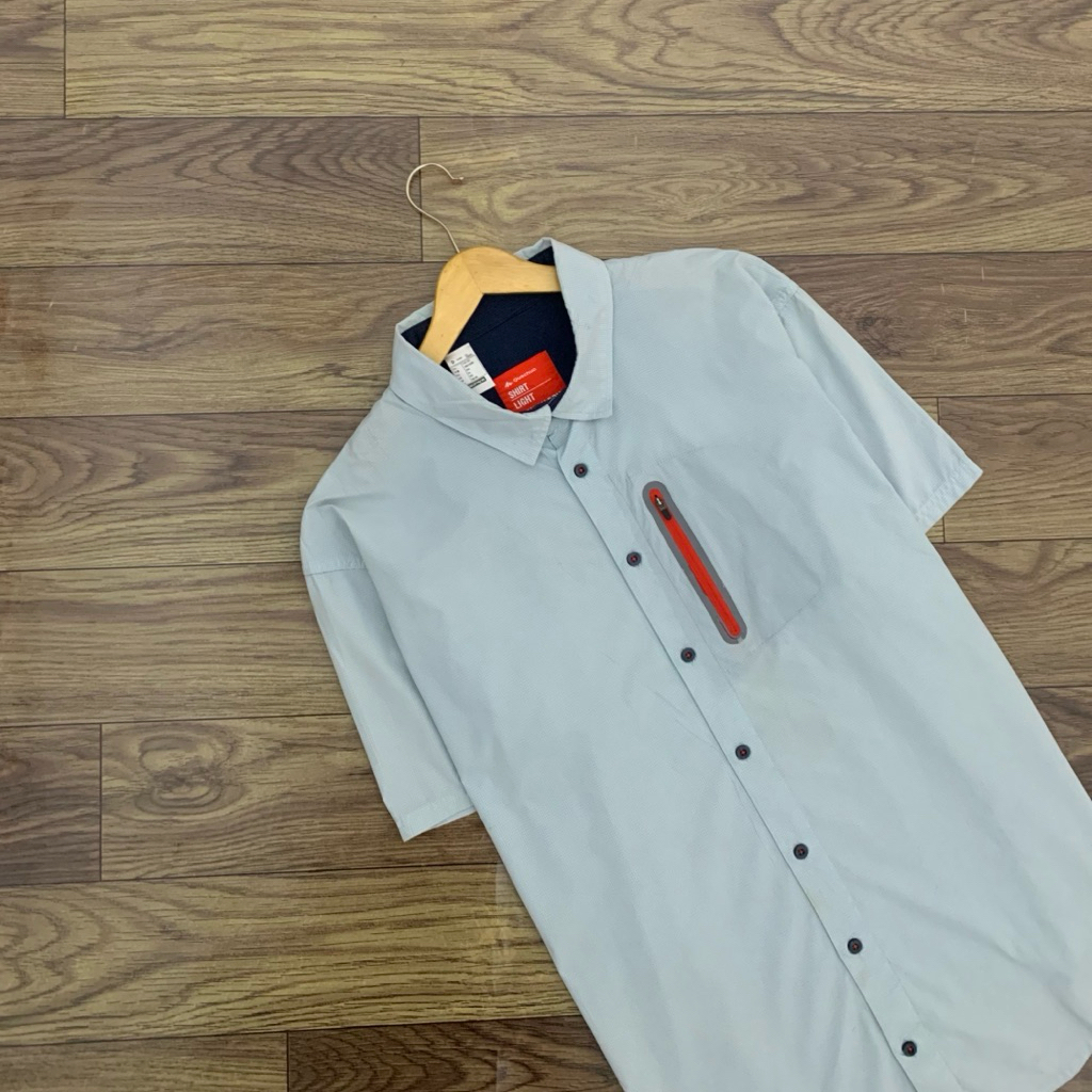 KEMEJA QUECHUA DECATHLON เสื้อเชิ้ตแขนสั้นแบรนด์ | ไซส์ใหญ่