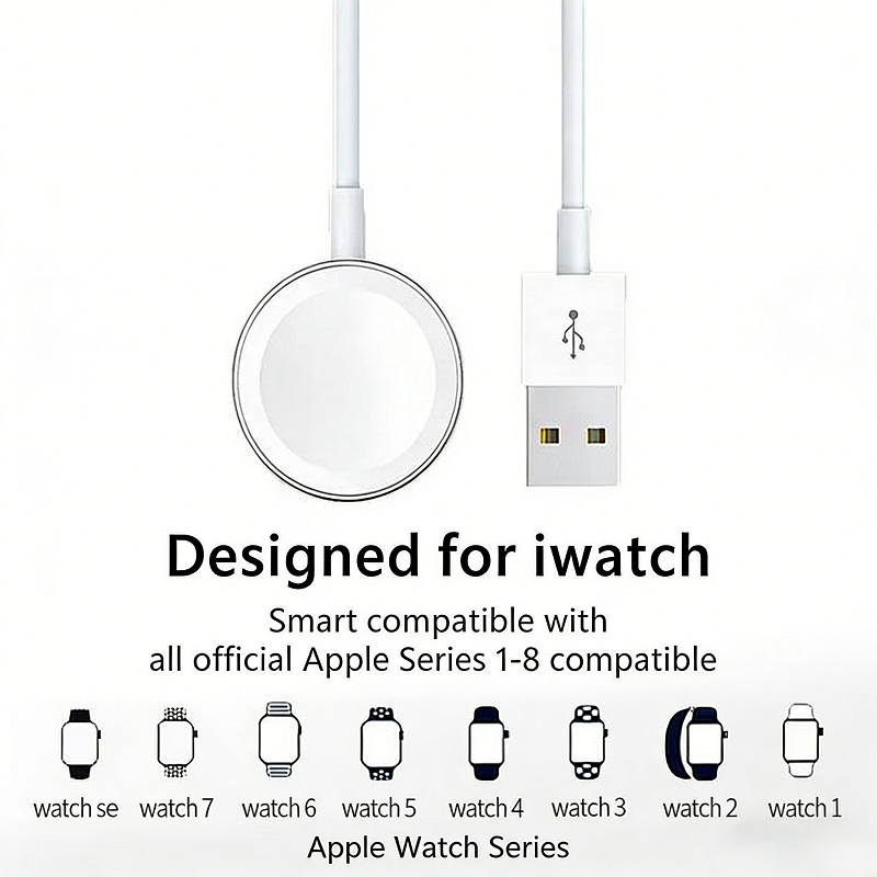 IWatch สายชาร์จเร็ว USB Magnetic Charger สําหรับ iWatch Series 1/2/3/4/5/6/7/SE