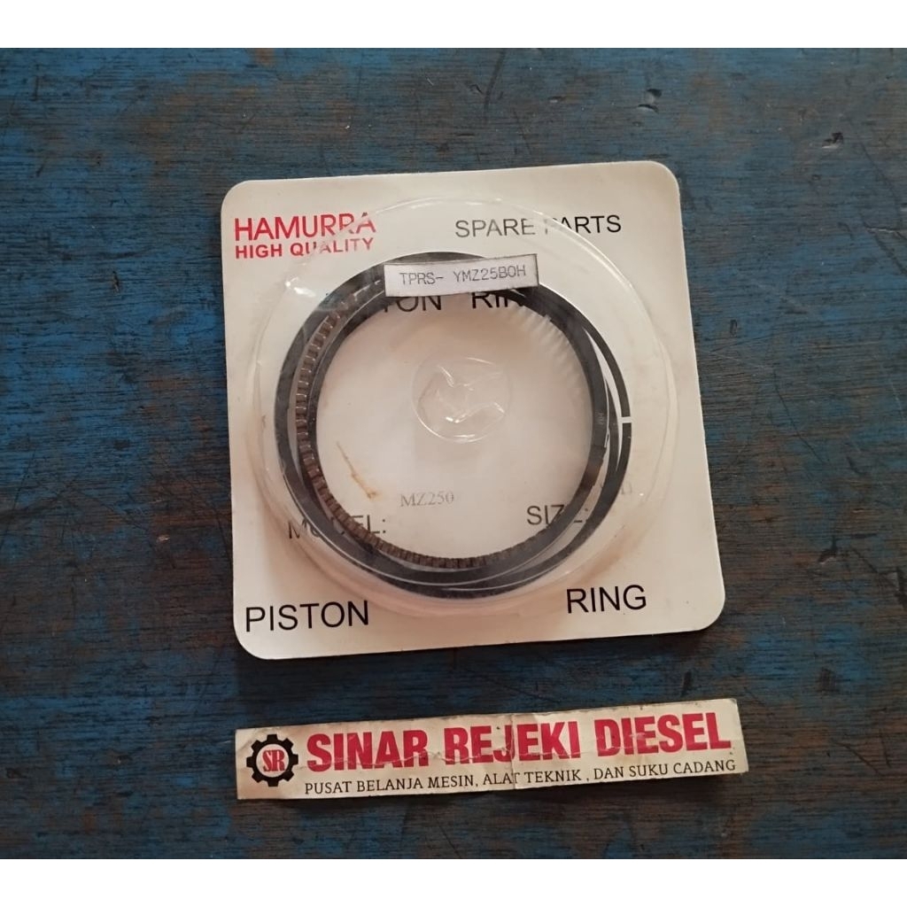 MESIN แหวนลูกสูบสปริงแหวนลูกสูบ Yamaha MZ250 MZ 250 เครื่องยนต์