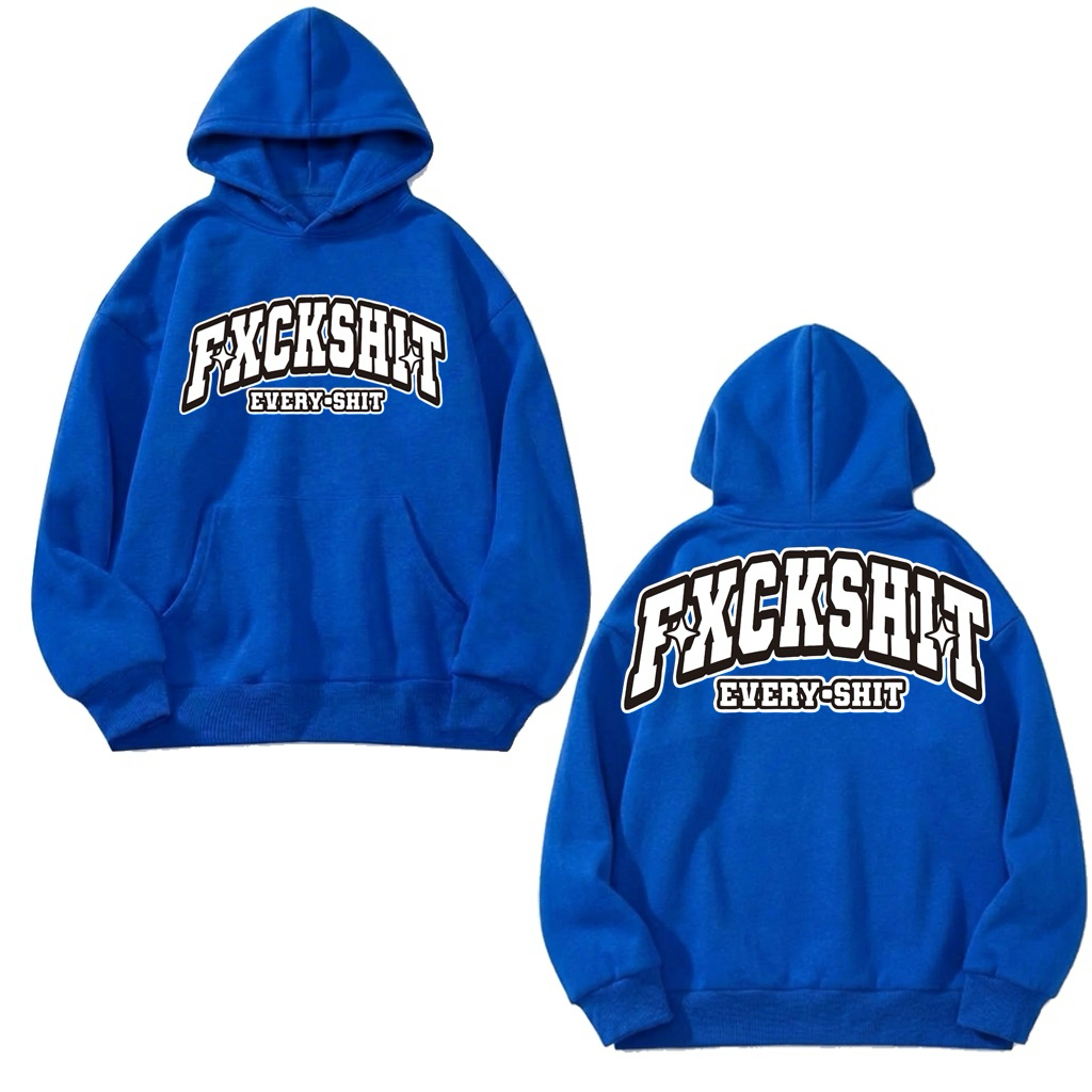 KATUN LXNTX ผู้ชาย Blue Hoodie ผ้าฝ้ายพรีเมี่ยมสบาย Streetwear ผู้ชาย Blue Hoodie