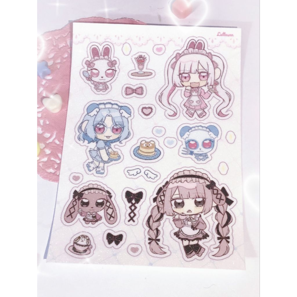 Originals jfashion แผ่นสติ๊กเกอร์คาเฟ่แม่บ้าน