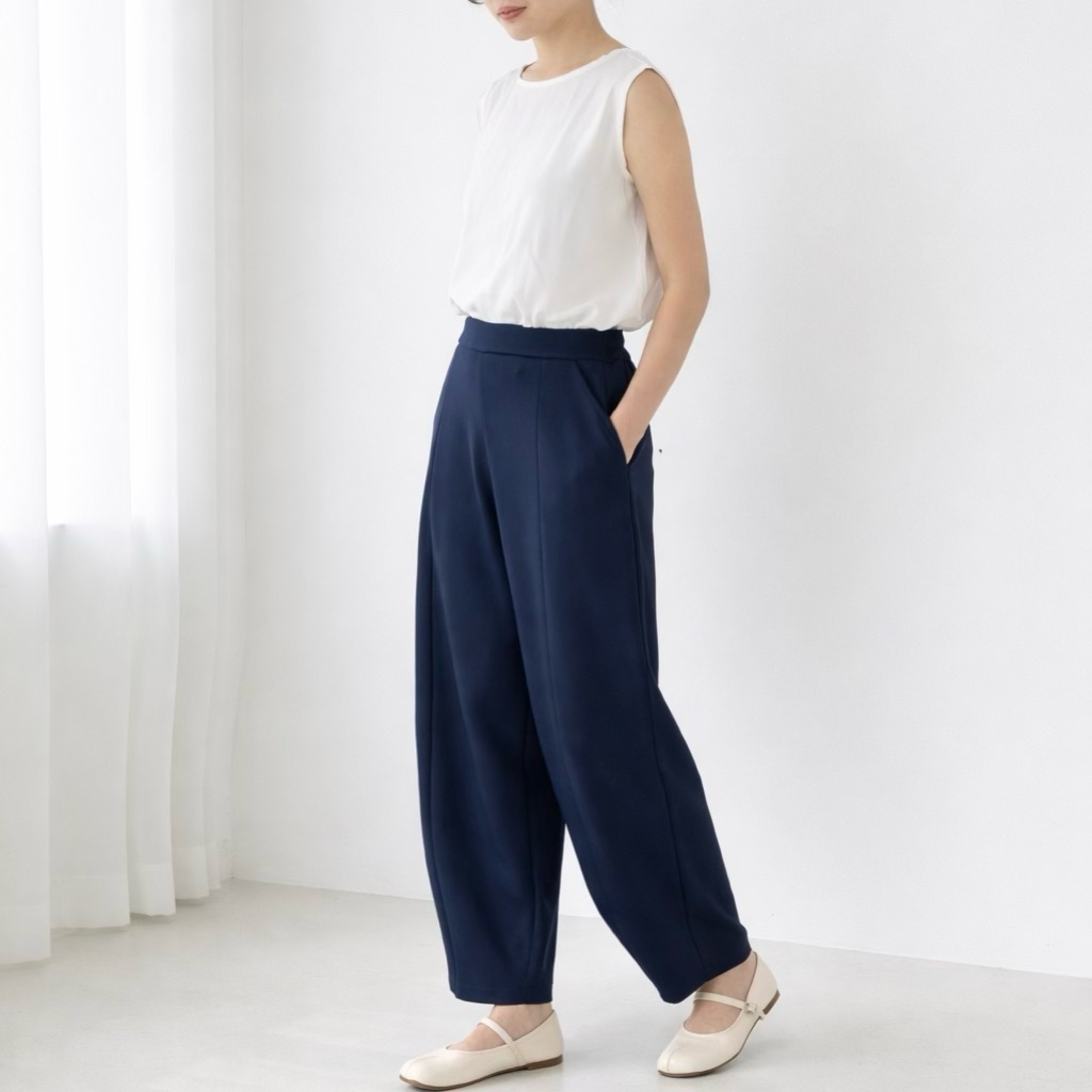 ป้าย Sugi - CURVE PANTS Curvy Scuba Stretching PANTS