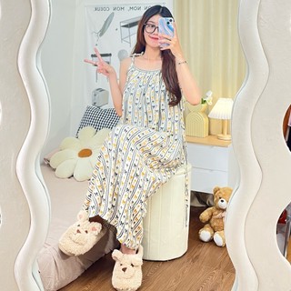 Sapasara - Baju Tidur Nightdress Daster Bali Lobek Tali Satu Rayon Adem Daster Yukensi Jumbo LD 120 ET 2