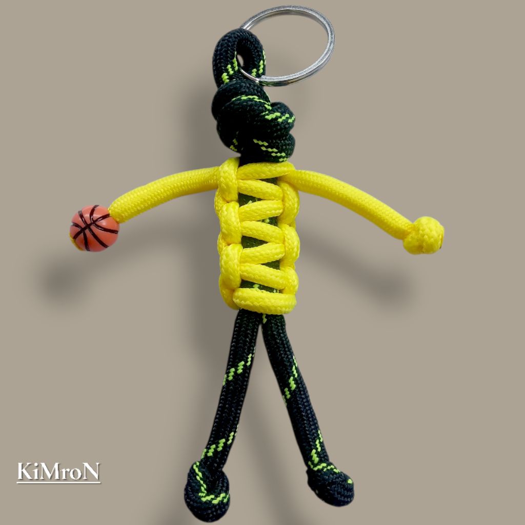 GANTUNGAN Nba Basketball Stickman พวงกุญแจ Paracord Rope ของที่ระลึก
