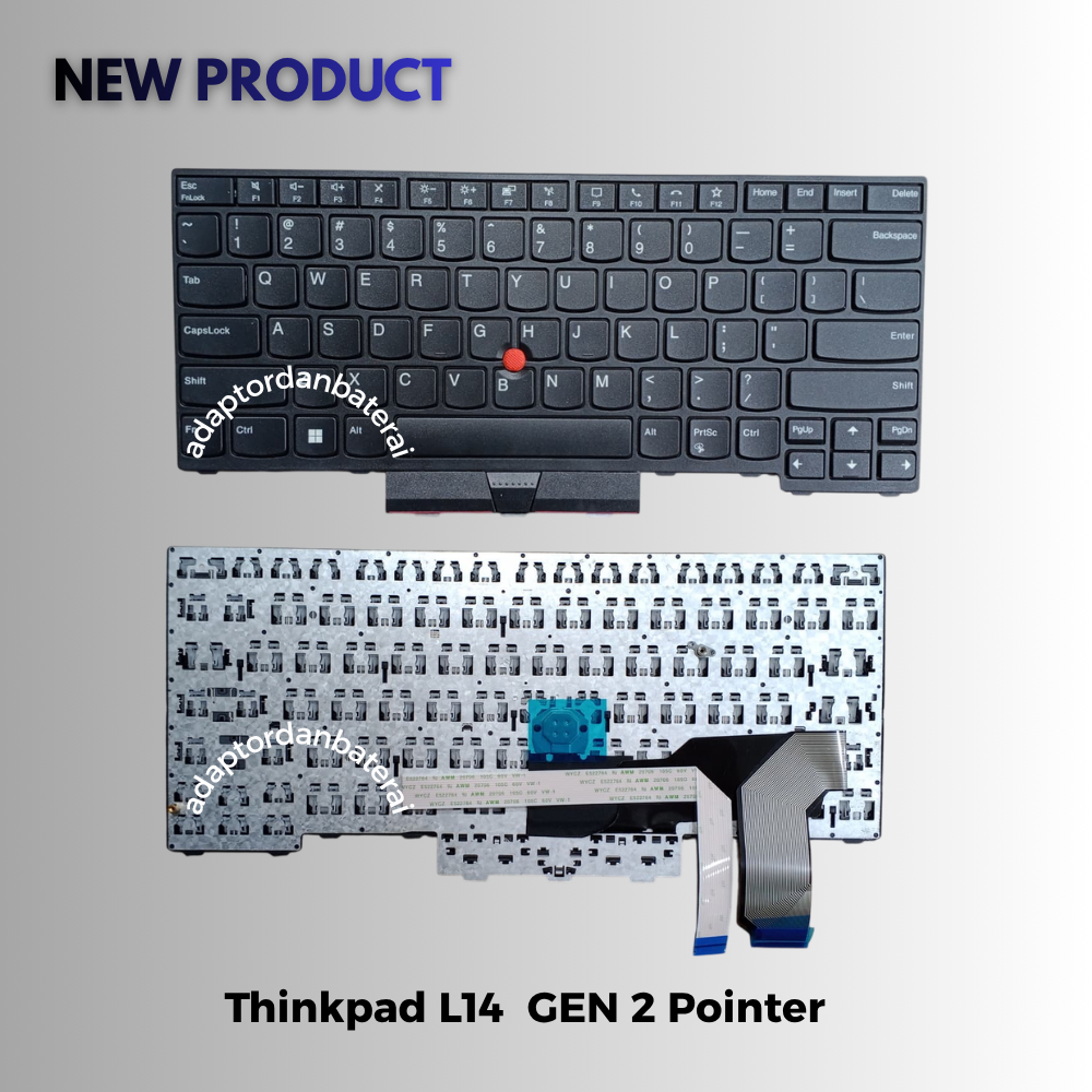 Thinkpad L14 GEN 2 เปลี่ยนคีย์บอร์ด 20X5, 20X6, 20X1, 20X2 US POINTER ไม่มีแบ็คไลท์