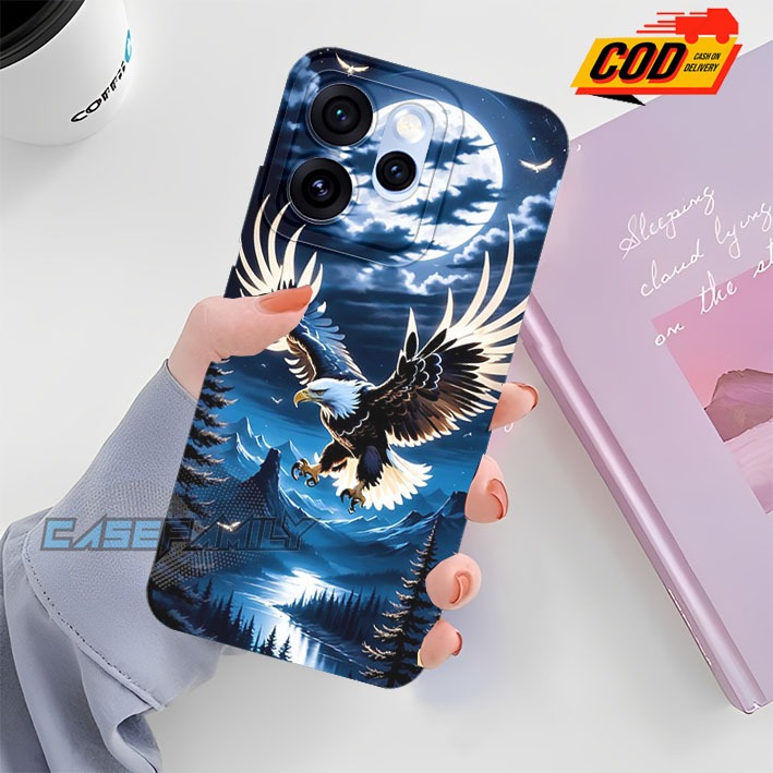 กันชนTpu hpสําหรับOppo Reno 15 Pro 15 Promax 15F 14F Eagle Motifยืดหยุ่นกรณีประเภทHandphoneแฟชั่น