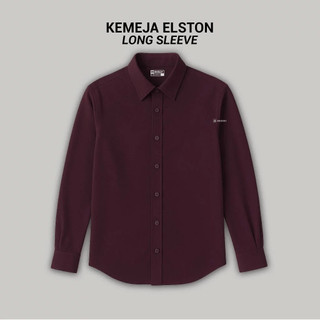 BROGUY Kemeja Pria Elston Lengan Panjang Stretch Slimfit
