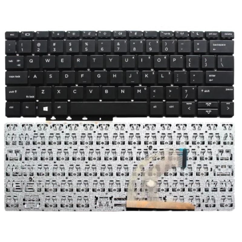 แป้นพิมพ์สีดํา HP Probook 430 G6 G7 435 G6 430-G6 430-G7 435-G6