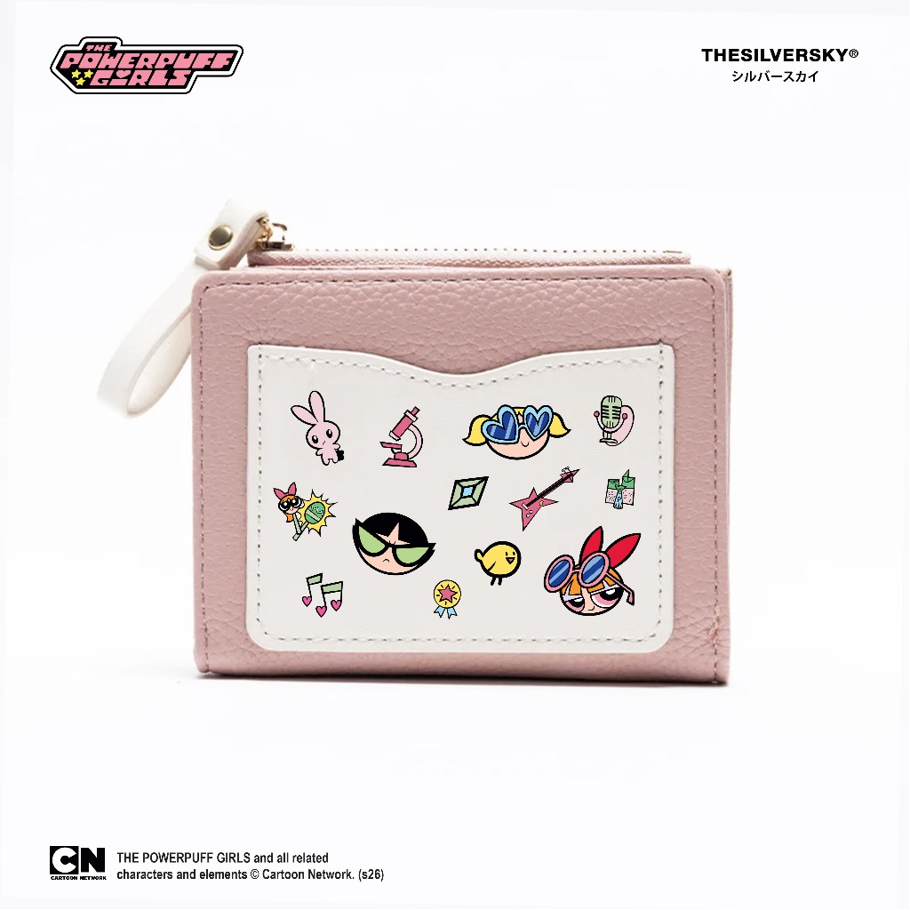 Thesilversky Powerpuff Girls กระเป๋าสตางค์สุดน่ารัก Premium | Milky Womens Compact Wallet