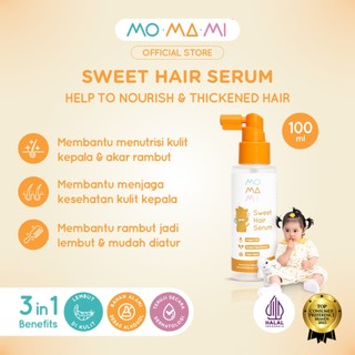 Momami Sweet Hair Serum 100ml - Serum Vitamin Rambut Bahan Alami Melembutkan Menumbuhkan Rambut Anak