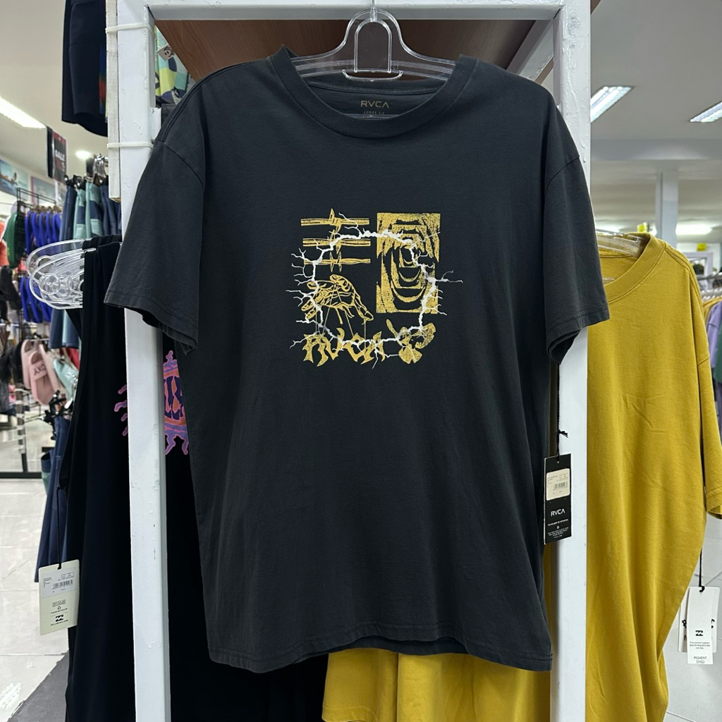 RVCA Puppet Master Ss เสื้อยืดสีดํา