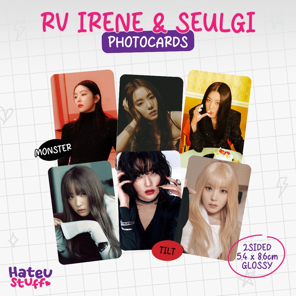 Red Velvet Irene & Seulgi Unofficial Photocard TILT, Monster