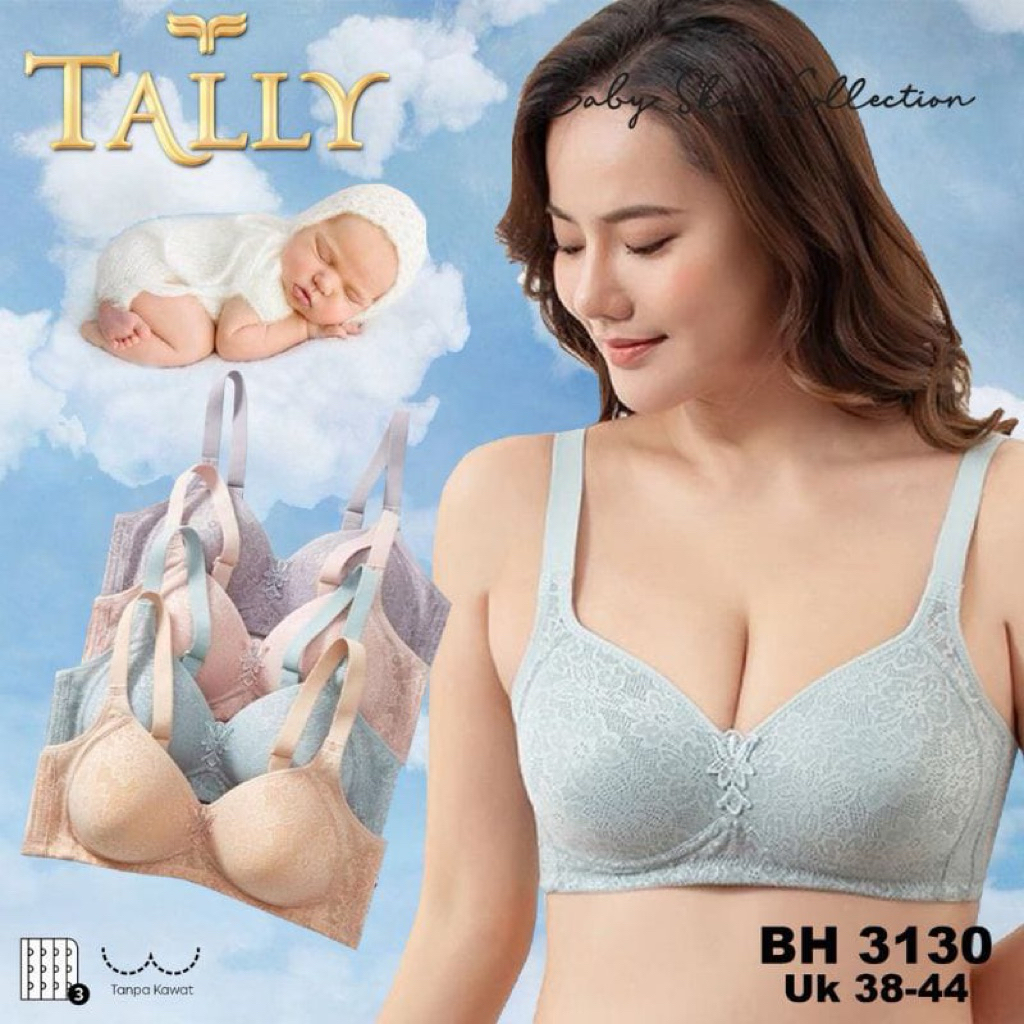 Tally baby skin bra 3130 / Tally jumbo bra / ชุดชั้นในสตรี Tally baby skin 3130 / Tally brod bra / T