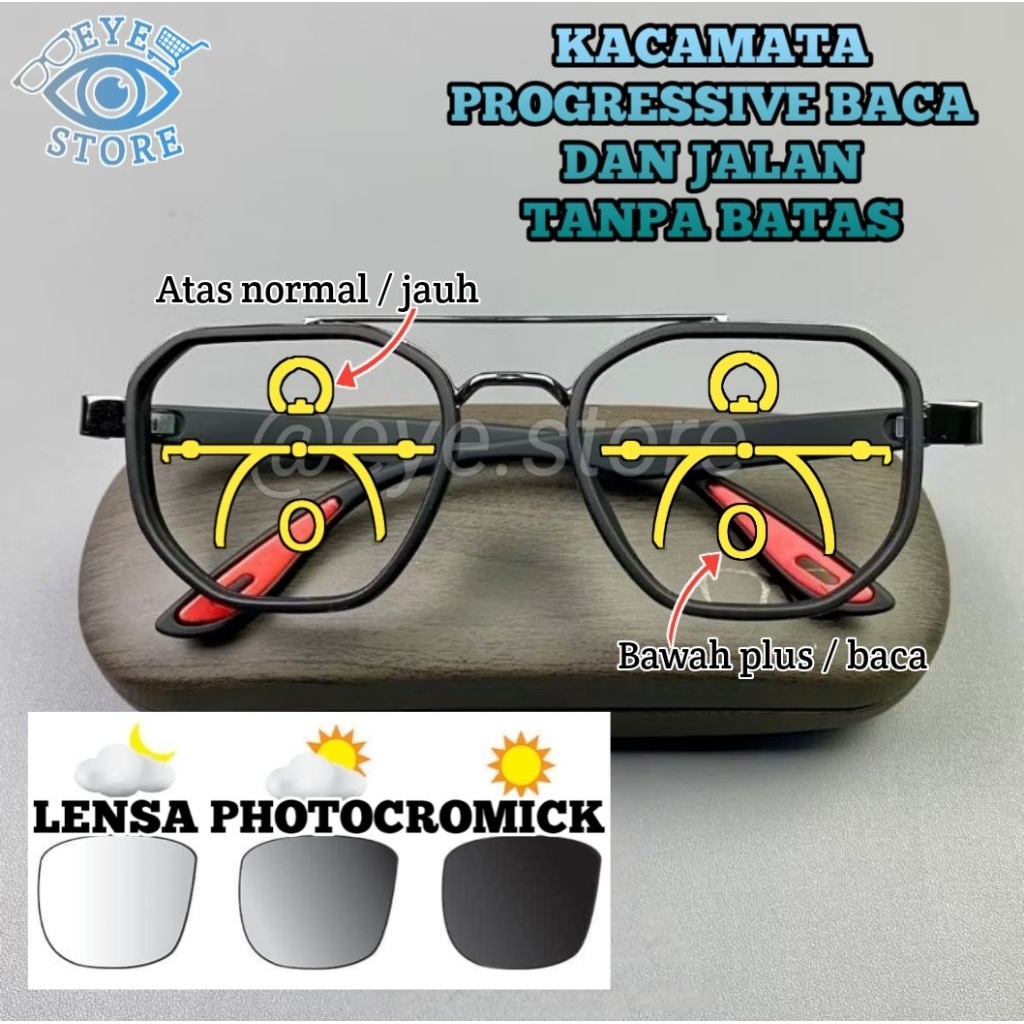 PROGRESSIVE FREAM GLASSES rb3675 PROGRESSIVE LENS WITH LIMITS READING AND WALKING BLLUROMICK LENS PH