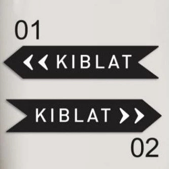 ป้ายใน KIBLAT อะคริลิคนูน