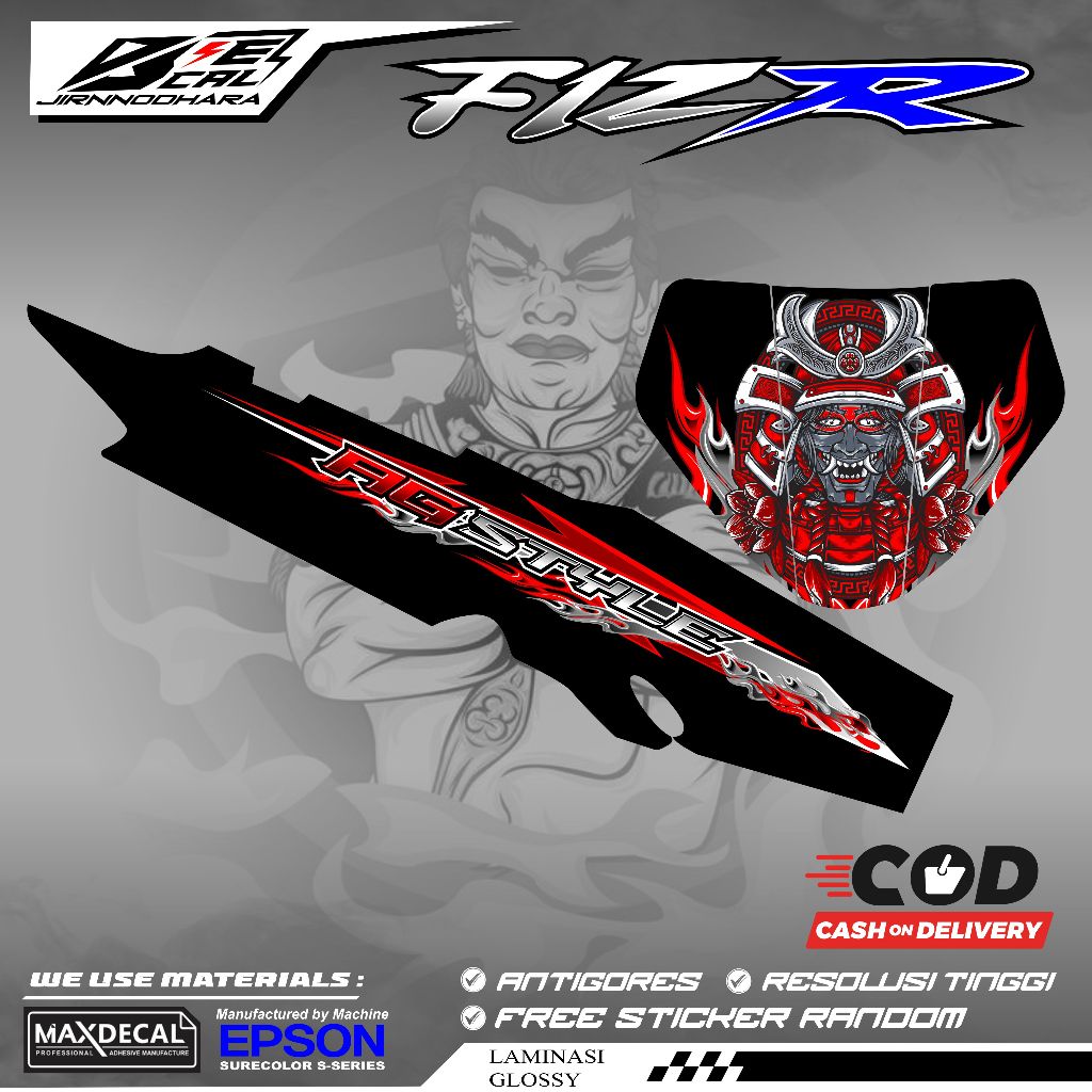 STRIPING สติ๊กเกอร์หลากหลาย YAMAHA FIZR FIZ R TRIBAL SSTWO SS TWO MALAYSIA SS TWO RACING DUAL CLUTCH