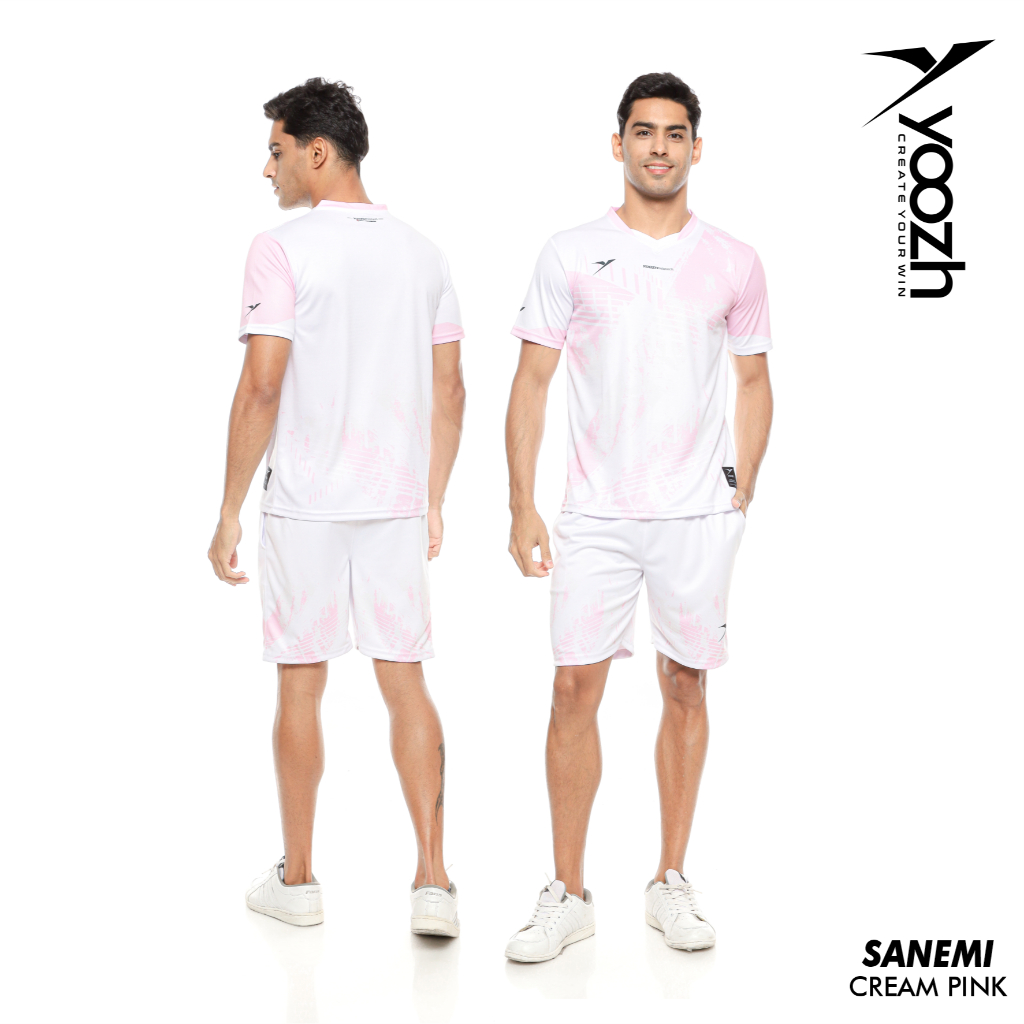 Yoozh Sanemi Cream Pink Badminton Set Original