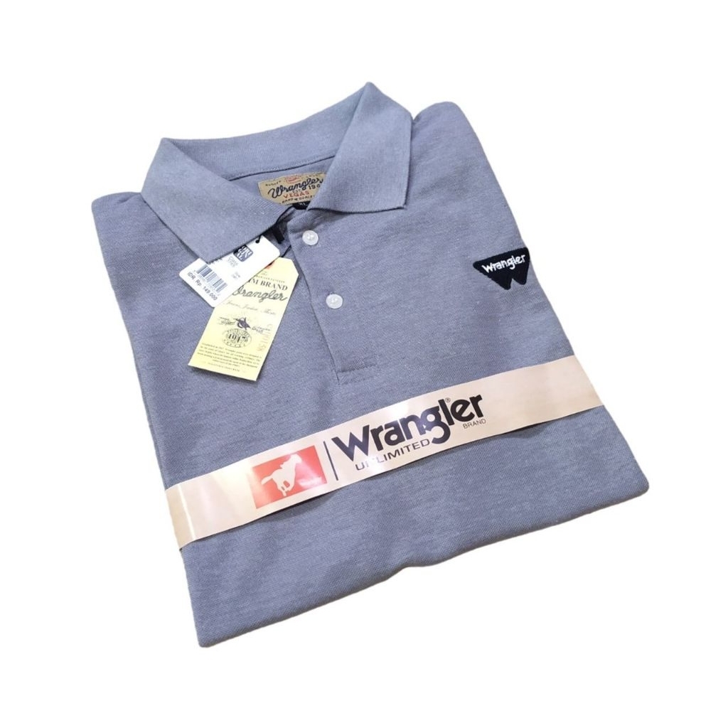 WRANGLER ORIGINAL COTTON PIQUE DIAMOND POLO SHIRT สําหรับผู้ชายและผู้หญิง
