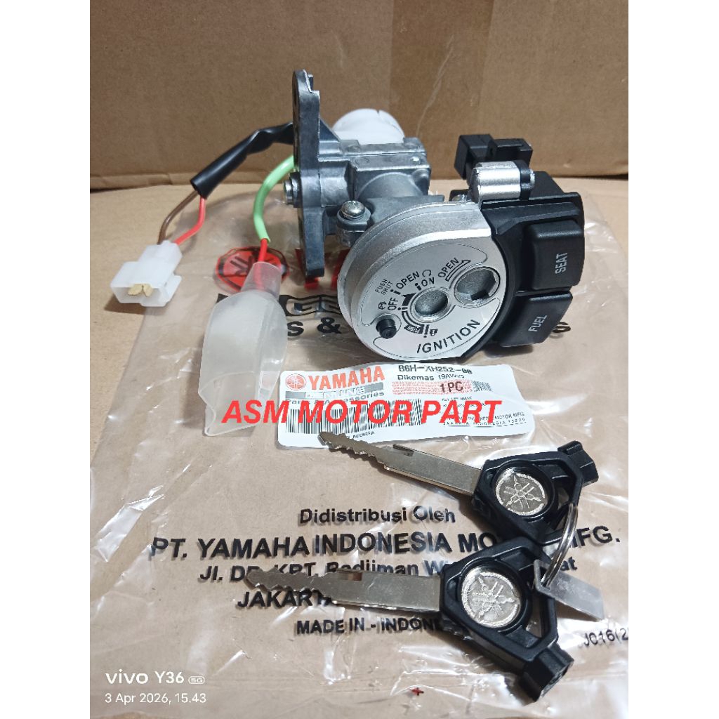 NEW NMAX 2020-2025 CONTACT KEY CODE B6H