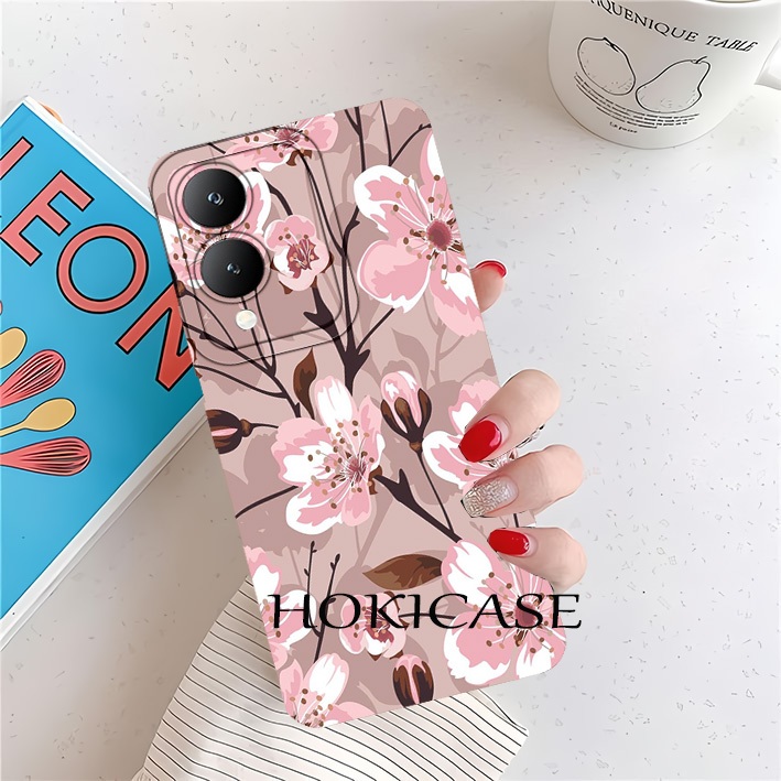 Vivo Y17s Y18 Y03 Y03T Y03A Y02 Y02T Y02A ล่าสุด bun9a Motif Aesthetic Case Pro Camera ยืดหยุ่น - เค