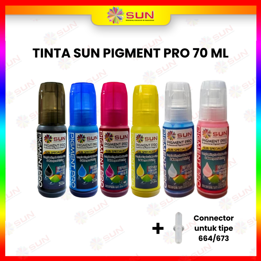 Epson Pigment Pro INK 003 / 001 / 057 / 008 / 664 Korea Best - SUN PIGMENT PRO INK 70 ml.